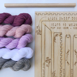 Black Sheep Goods - DIY Tapestry Weaving Kit - Orchid