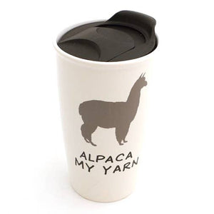 Lenny Mud - Alpaca My Yarn Travel Mug