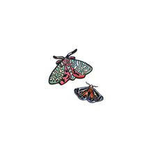 Antiquaria - Moths Embroidered Patch, set of two