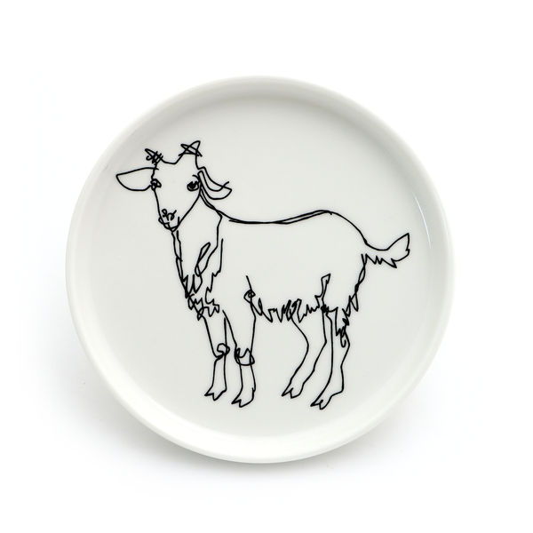 Lenny Mud - Goat Porcelain Dish