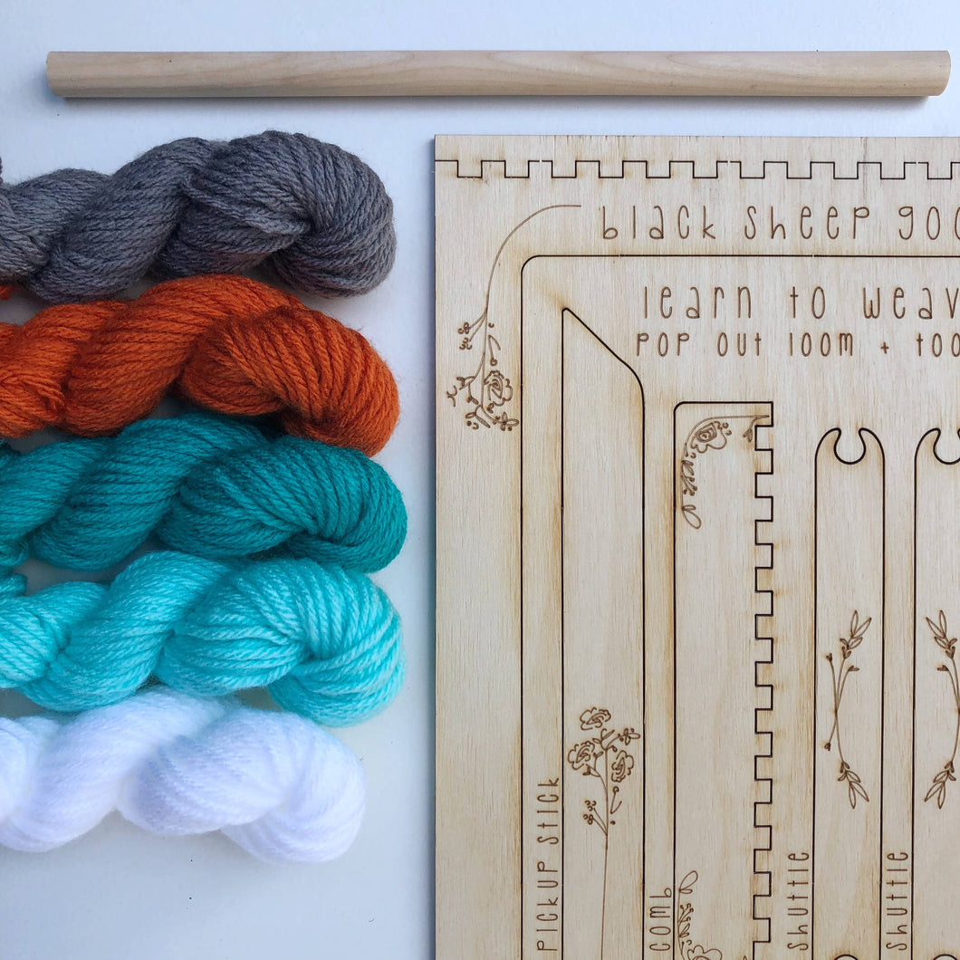Black Sheep Goods - DIY Tapestry Weaving Kit - Groove