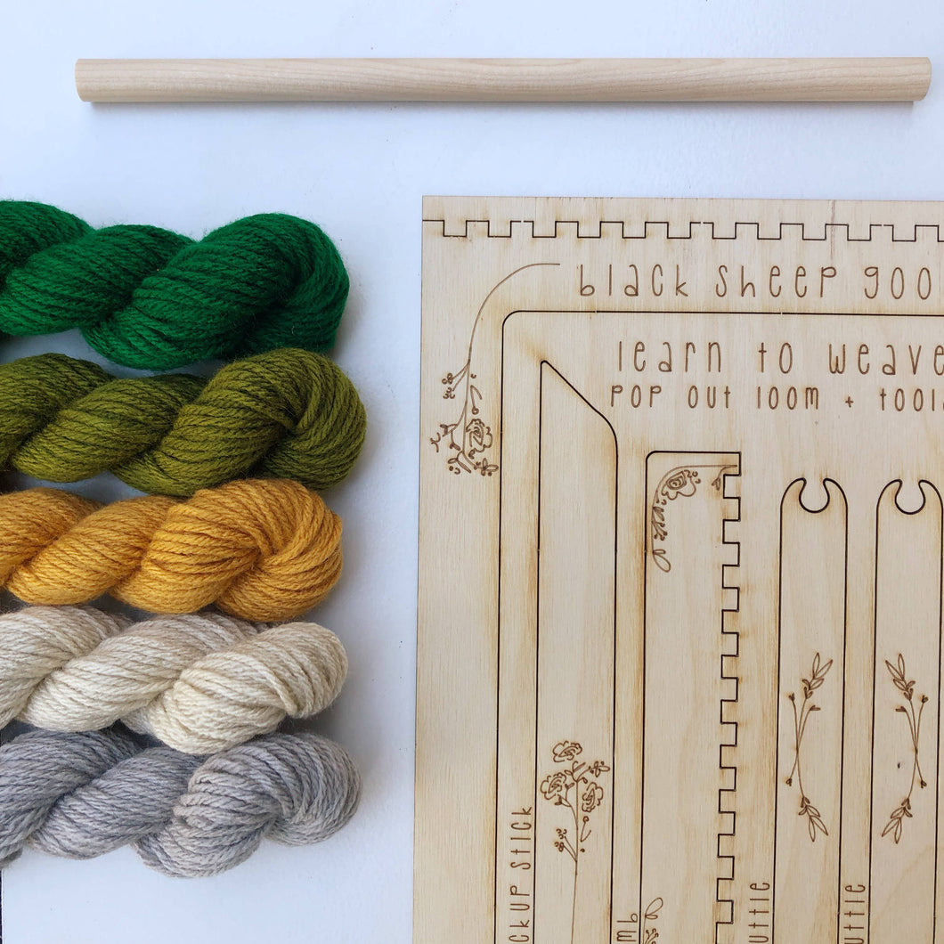 Black Sheep Goods - DIY Tapestry Weaving Kit - Forest