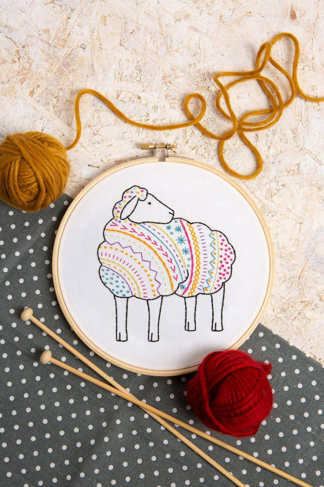 Hawthorn Handmade - Sheep Embroidery Kit