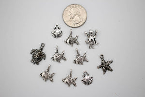 Charms Pack: Sealife - Silver